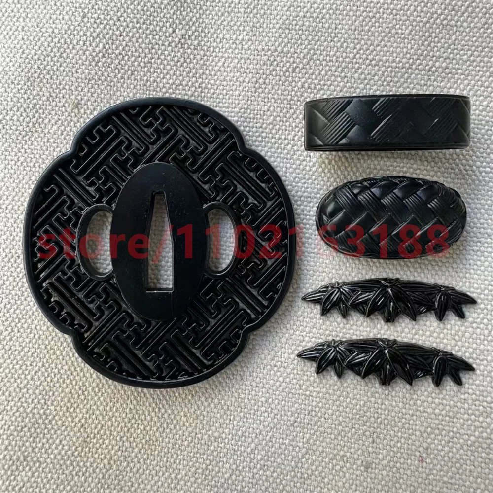 High Quality Tsuba Handguard Guard Fuchi Kashira Menuki Alloy Material For Japanese Japan Samurai Katana Sword Fittings Parts 5
