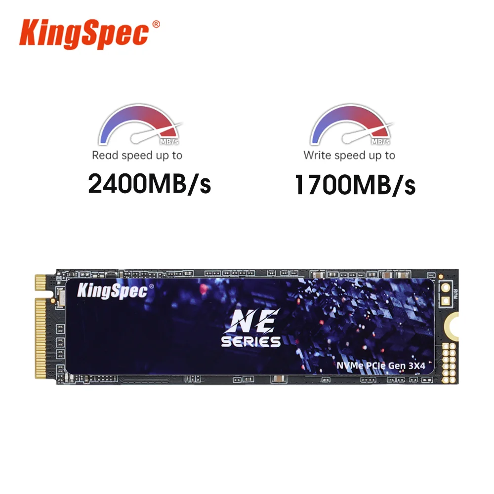 KingSpec NE-2280 256GB NVMe PCIe 3.0 M.2 SSD, 2400MB/s KingSpec NE-2280 256GB NVMe PCIe 3.0 M.2 SSD, 2400MB/s