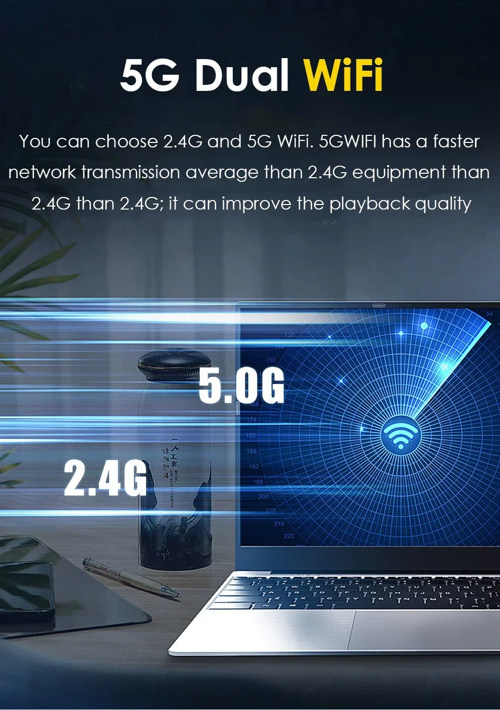 15.6 inch Laptops Office Fingerprint Unlock Notebook 16GB 1TB Windows 11 Pro Gaming Laptops Computer Intel i7-8500Y Notebook PC 5