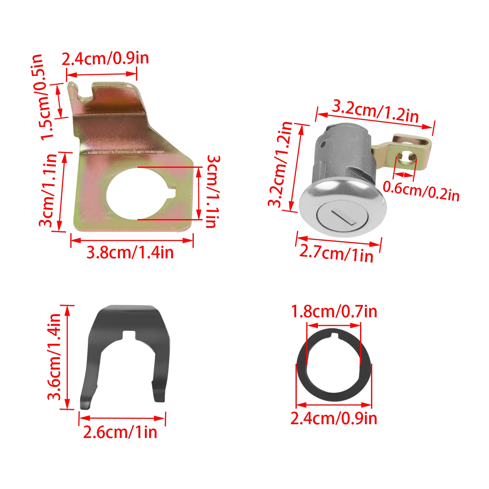 Motorcycle Switch Seat Cowl Lock With Key Kit For YAMAHA YZFR1 YZF R1 YZF-R1 R3 R125 R6 FZ6 FJR1300 2002- motorcycle seat lock