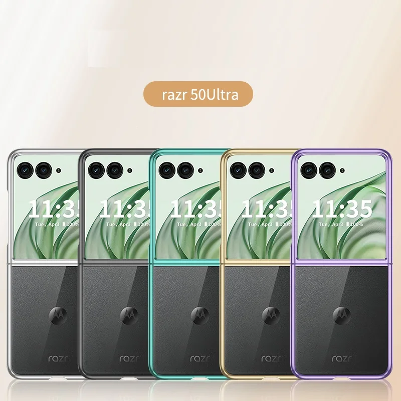 Clear Back Hard Protection Case with Frame Plating