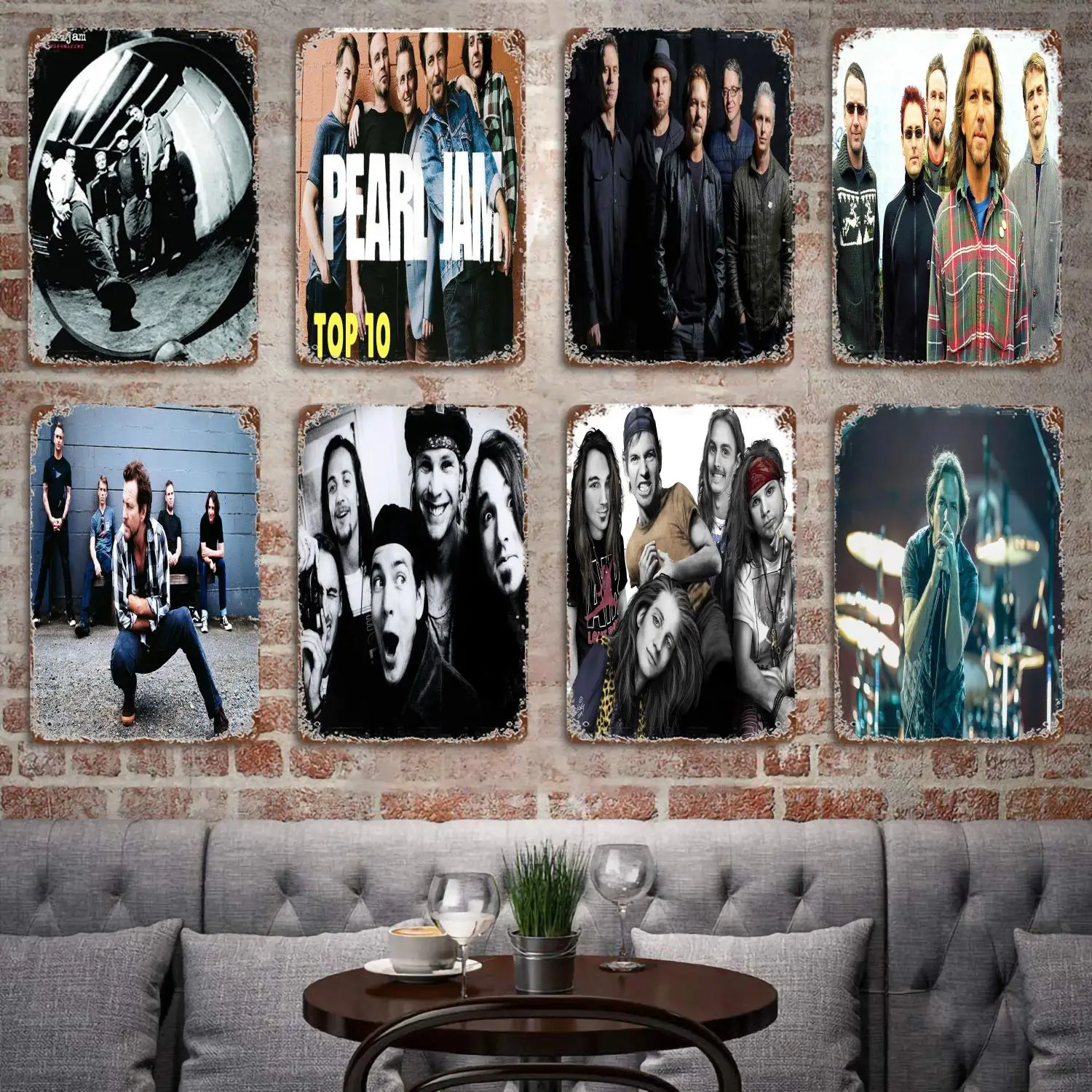 

Pearl Jam Bands metal Decor Poster Vintage Tin Sign Metal Sign Decorative Plaque for Pub Bar Man Cave Club Wall Decoration