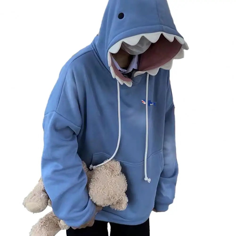 

Modern Look Hoodie Cozy Stylish Fun Patch Hooded Sweater Trendy Autumn Pullover for Couples Men Women Men Hoodie