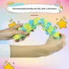 Children's cartoon puzzle caterpillar toy, bubble decompression silicone magic suction cup caterpillar, soothing body and mind 4
