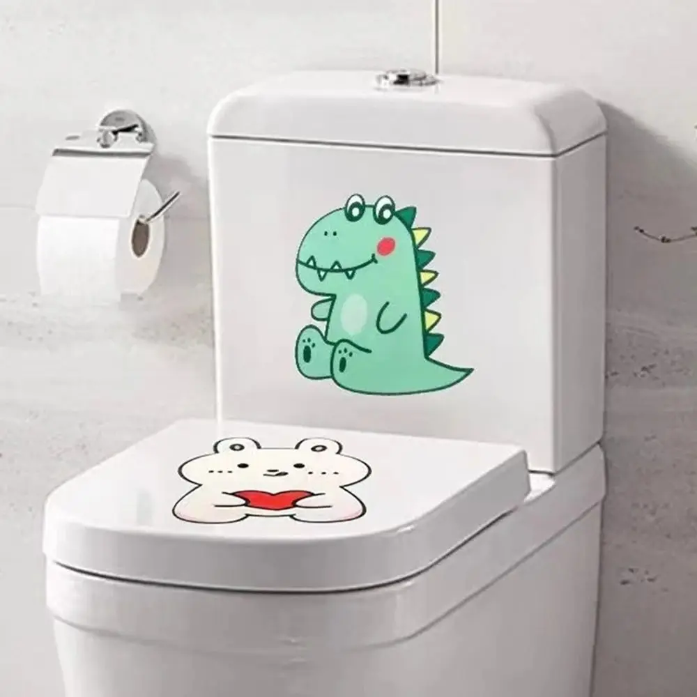 Cartoon Animal Toilet Deodorant Stickers Rose Lemon Jasmine Fragrant Self adhesive Remove Odor Fresh Air Bathroom Supplies