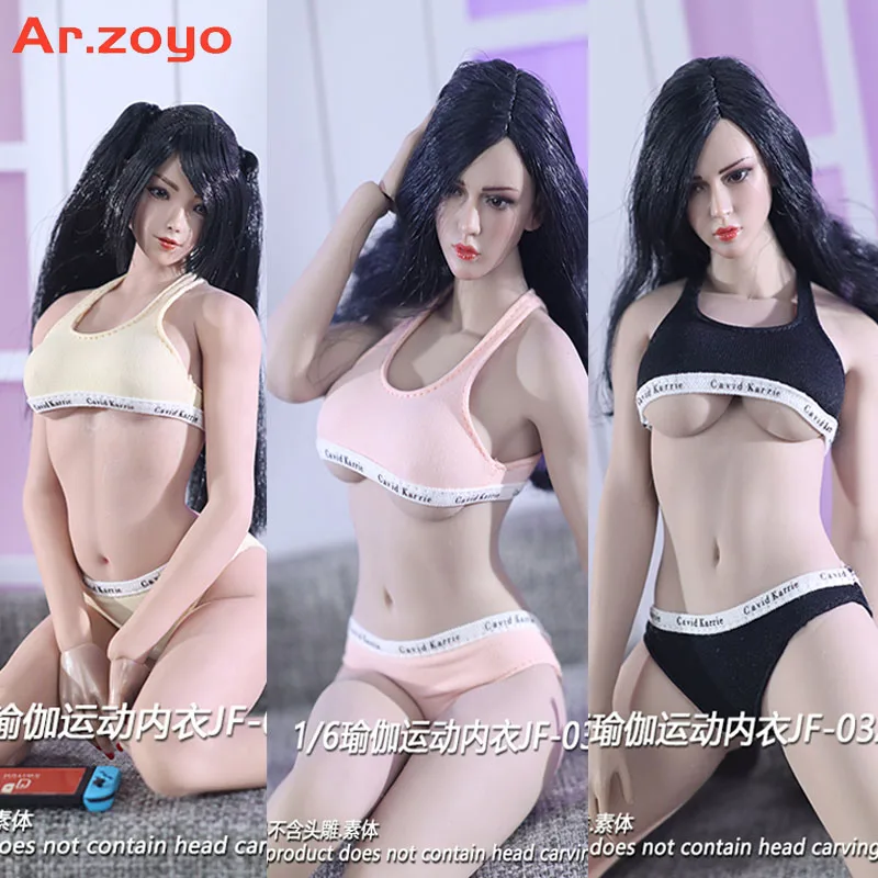 

1/6 Sexy Casual Sports Stretch Briefs Vest Underwear Set Yoga Wear Fits 12 Inches Action Figure Model Dolls