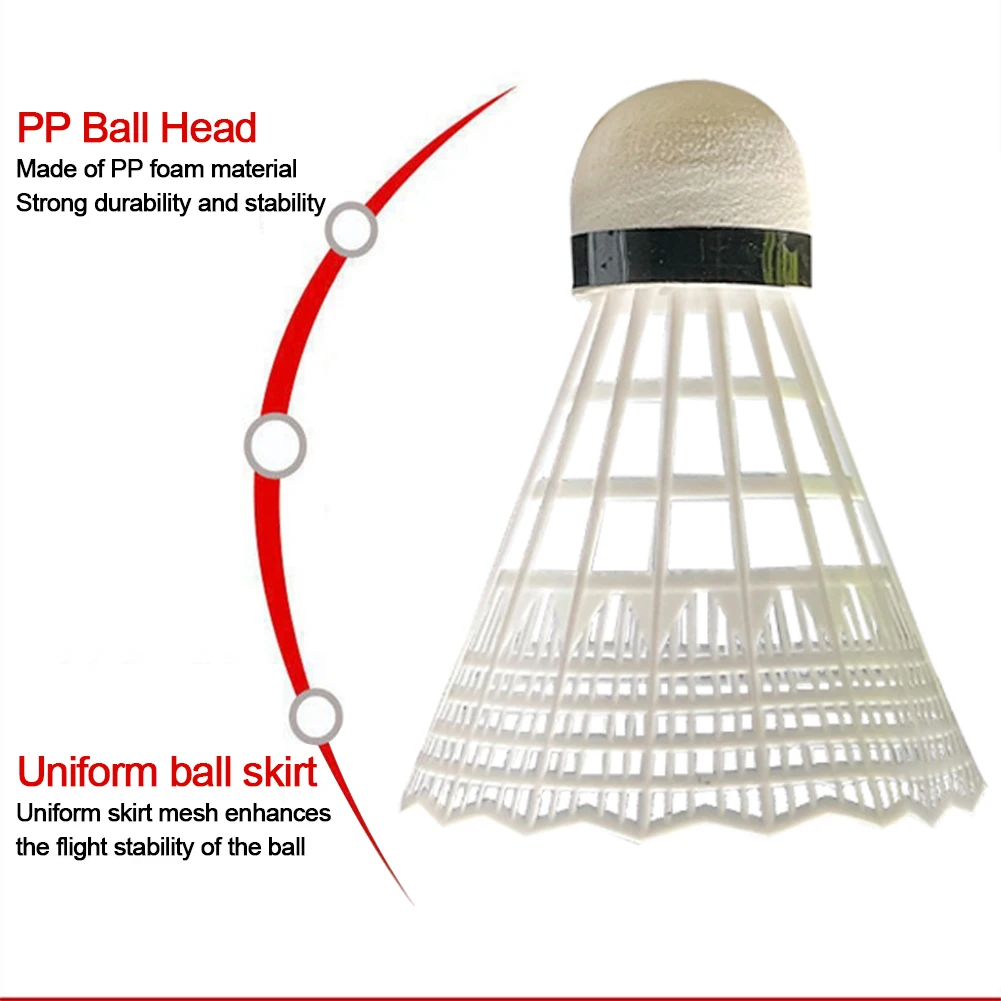 High Speed Badminton Birdies 3/6 Pcs Great Stability Badminton Ball Nylon for Sports Activities for Beginner Practice Badminton Shuttlecock Badminton Ball