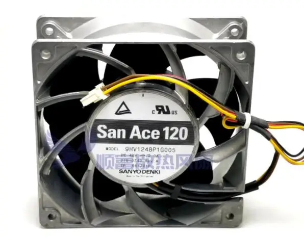 

SANYO DENKI 9HV1248P1G005 279-0740 DC 48V 2.0A 120x120x38mm 4-Wire Server Cooling Fan