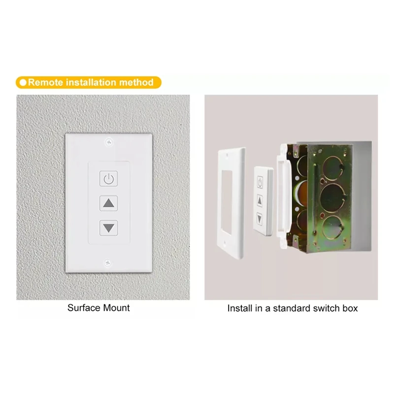 DC12V-24V 무선 LED 스트립 조광기, 터치 리모컨 포함, 단색 LED 스트립용, 10A