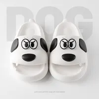 Feslishoet Catroon Dog Thick Slippers Soled Non Slip Slides Bathroom Summer Comfy Shoes Indoor and Outdoor 2
