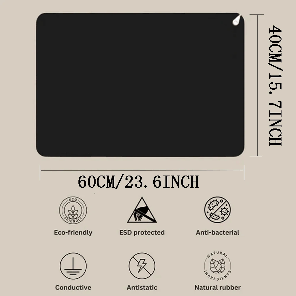 40x60cm Universal Grounding Mats Healthy Grounding Protection Release Electrostatic for Health with Cable Improve Sleep
