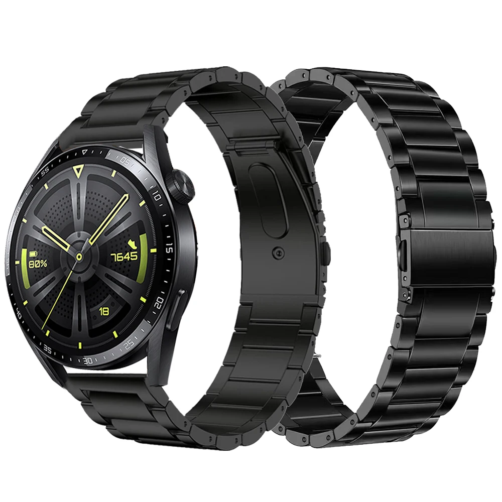 

Luxury Titanium Metal Strap for Huawei Watch 3 Band GT 3 Pro GT2 20mm 22mm Steel Band HONOR MagicWatch 2 GS 3 Business Bracelet