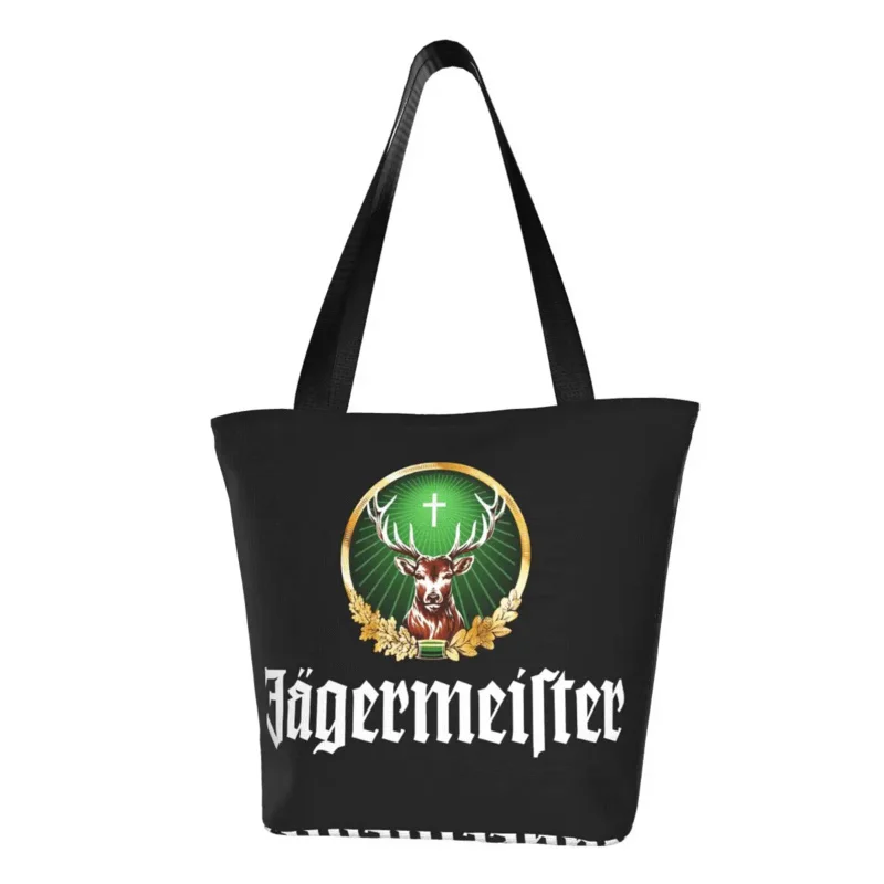 

Fashion Jagermeister Shopping Tote Bag Recycling Groceries Canvas Shopper Shoulder Bag