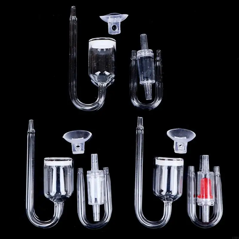 13MA CO2 Diffuser Set for Aquarium for Nano Size with Suction Cup Check Valve Gla