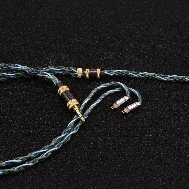 XINHS HS005 8-core mixed color single crystal copper+silver plated copper+graphene+alloy copper HIFI headphone cable