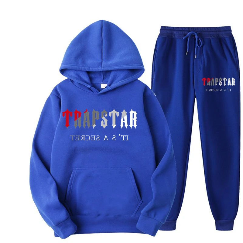 Conjunto de chándal con estampado de TRAP STAR para hombre, y pantalón Sudadera con ropa deportiva de piezas, chándal para correr, 2022| | AliExpress