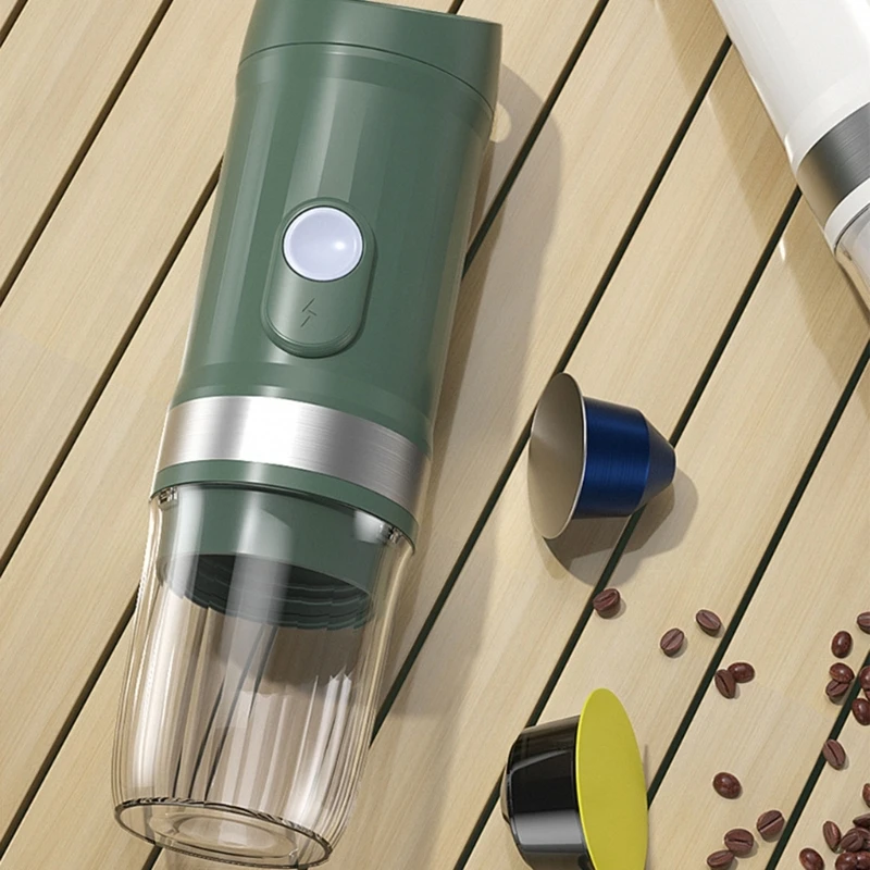 Portable Espresso Machines Rechargeable Electric Coffee Machines for Capsules Ground Coffee for Car Camping Travelling