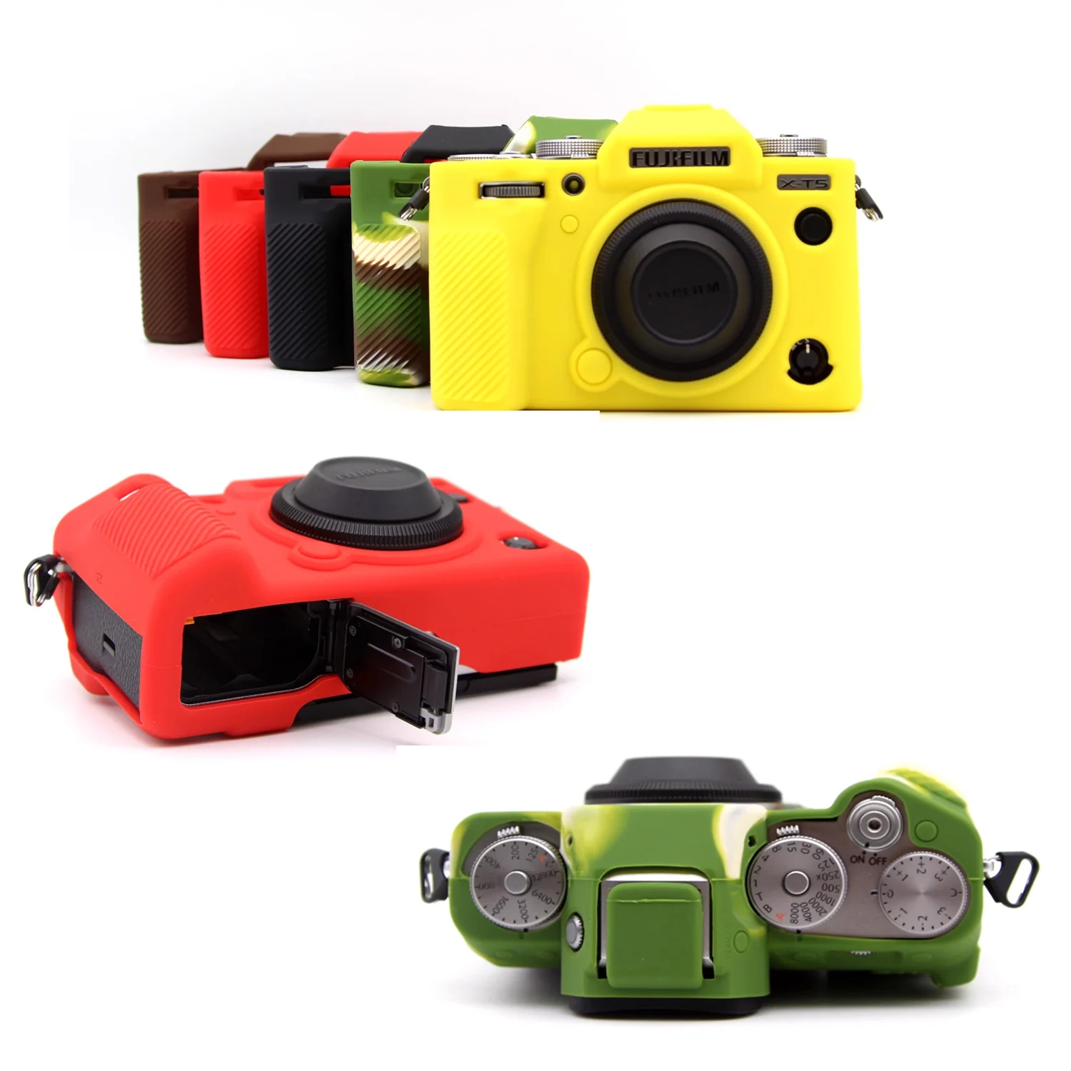 Borsa Per Fotocamera Custodia Morbida In Gomma Siliconica Custodia Protettiva Per Il Corpo Pelle Per Fujifilm X-T5 Fuji Xt5 Xt-5 Shell Portatile
