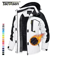 TACVASEN Women Winter Fashion Ski Snowboard Jacket Thermal Fleece Waterproof Fish Casual Work Rain Jacket Coat Windbreaker Parka 1