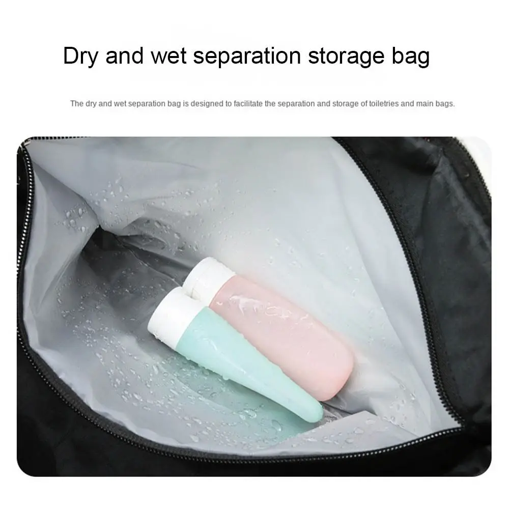 Expandable Duffle Pack New Waterproof Foldable Handle Pocket Wet and Dry Separation Multiple Pocket Luggage Shoulder Bags Women