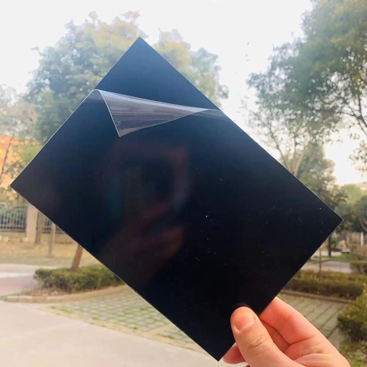 크기 200x300x2mm, 눈에 보이는 모든 것을 차단하는 850nm IR 블랙 시트..