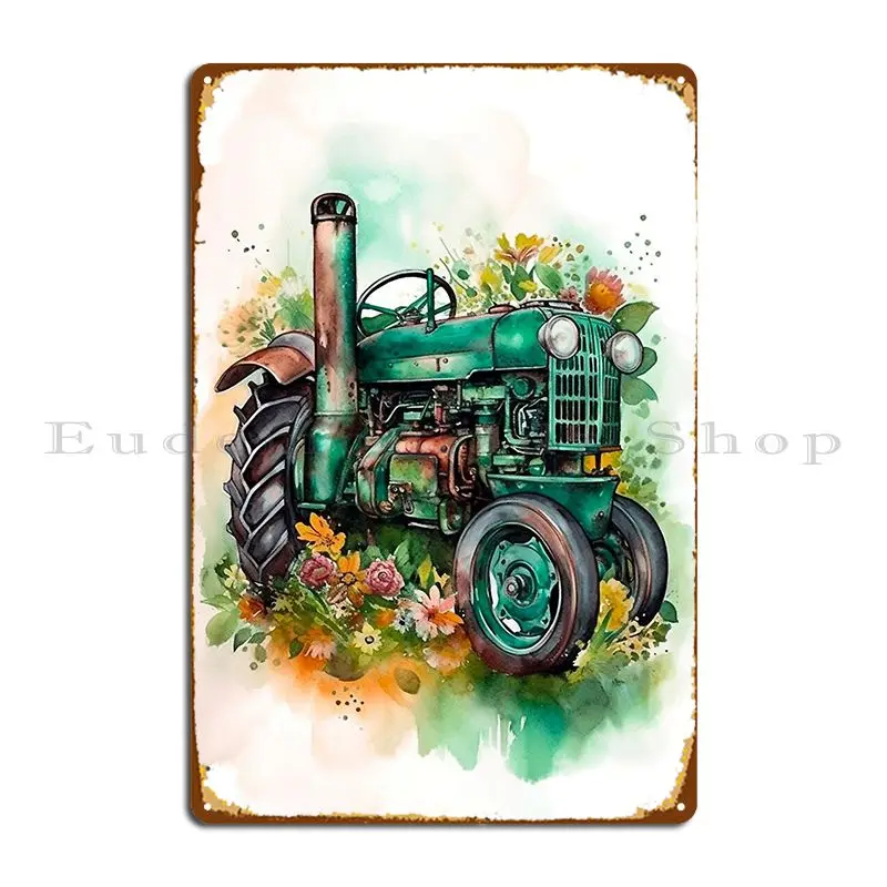 Vintage Tractor Splendor Metal Platform Poster Club Bar Bar Party Crea Poster Personalizzato In Latta