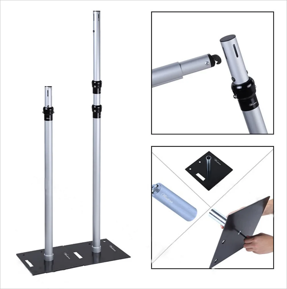 Backdrop Stand, 10x10Ft Adjustable Backdrop Support System Kit Aluminum Alloy Background Stand, for Event,Birthday Party