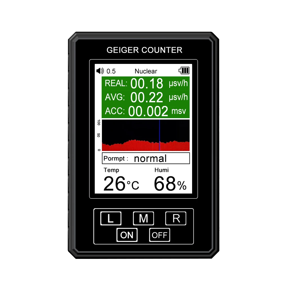 Geiger counter BR-9B dosimeter Digital Display Nuclear Radiation Detector Geiger Counter Semi-functional Type Marble Tester