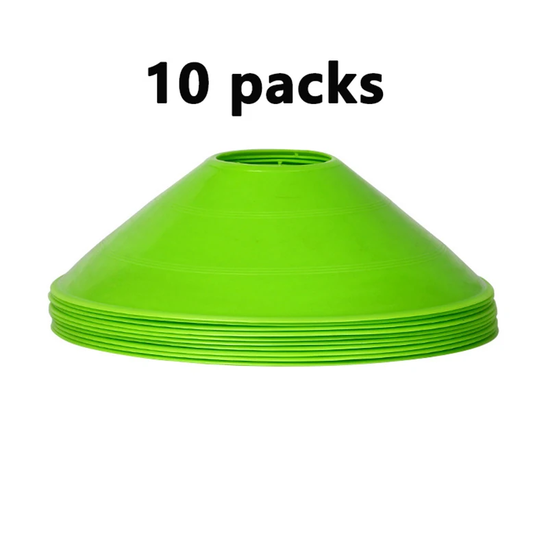 10 قطعة مجموعة مخروطية معدات تدريب كرة القدم للطفل...