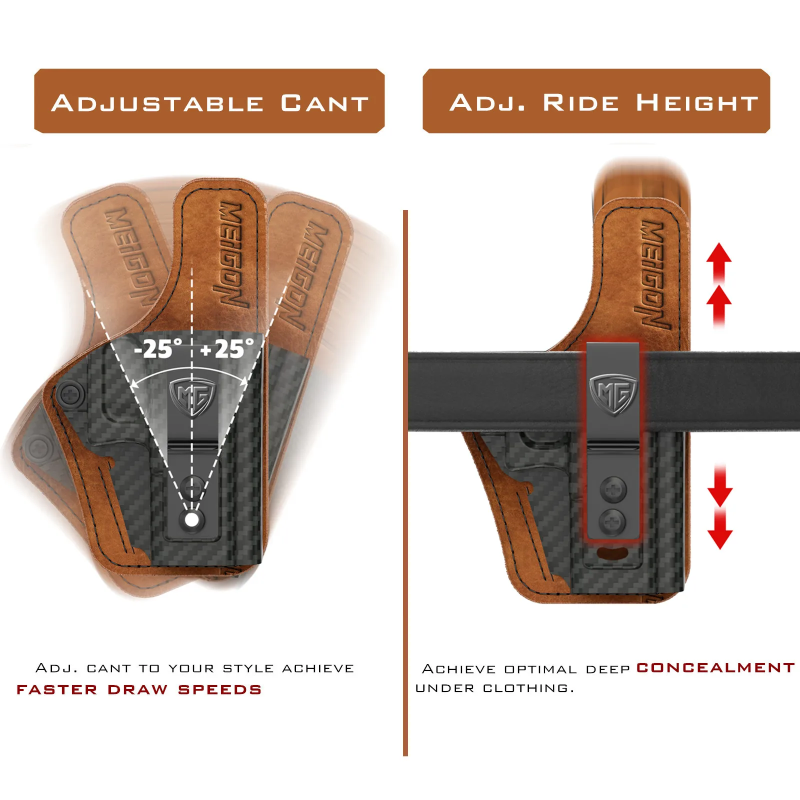 P320 Holster with Comfort Foam Pad, IWB Kydex Leather Hybrid Holster for Sig Sauer P320 Compact M18 P320 X Carry Concealed Carry 6