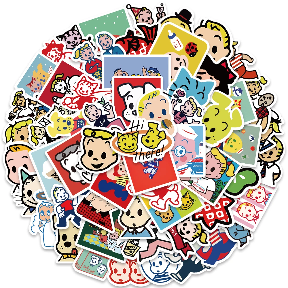 60pcs Funny Cute Cartoon Characters Anime Graffiti Stickers For Laptop Phone Guitar Luggage Diary Waterproof Vinyl Decals human body structure dynamic copy painting book cartoon anime characters human body sketching line draft hand painted tutorial