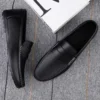 Summer Mens Casual Loafers Leather Loafer Shoes For Men Fashion Light Flats Man White Sneakers Slip-On Driving Big Size 38-47 4