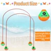 2pcs Diving Pool Toys Set No Toxic Through Door Diving Ring Body Exercise Swim Through Door Toys Durable PVC for Kid Child 4