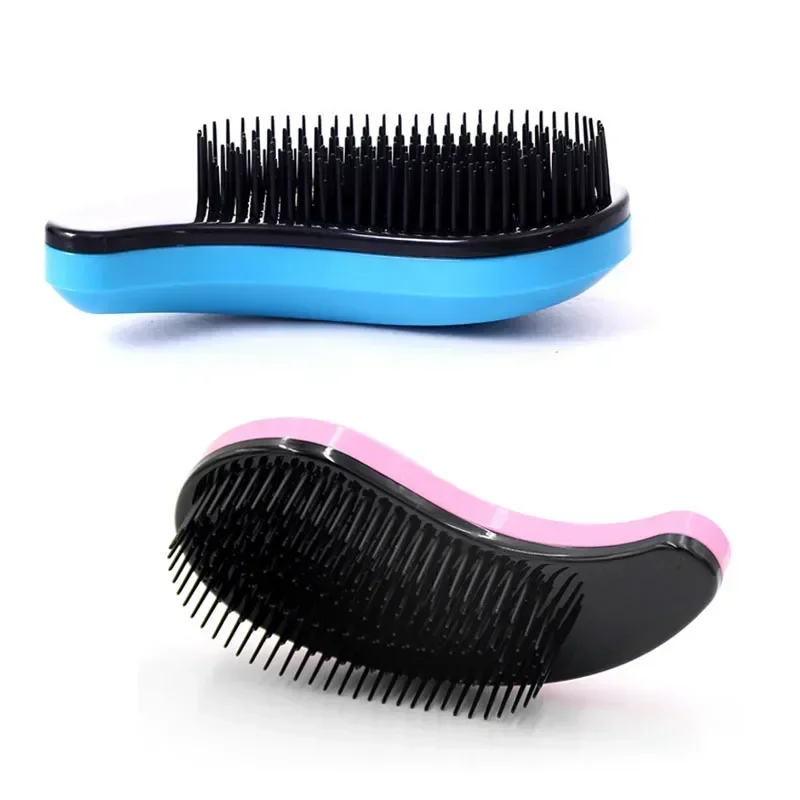 Brosse à cheveux antistatique, 1 pièce, démêlante, douche, Massage, peigne, Salon de coiffure, outil de coiffure, peigne à poignée, soins capillaires pour bébé