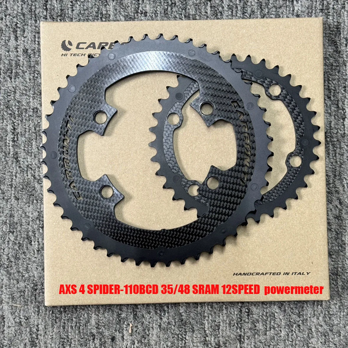 Carbon-Ti CT carbon chainring Evo AXS Spider/gear arms4 4633 4835
