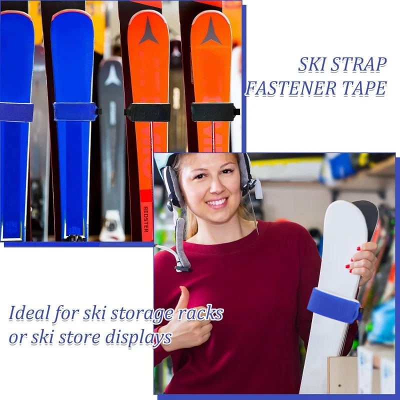 New 6-1PC Ski Straps Snowboard Straps Sled Fixing Belt Outdoor Portable Ski Boards Band Accessory Nylon Supplies Ski Fixing Tool 5