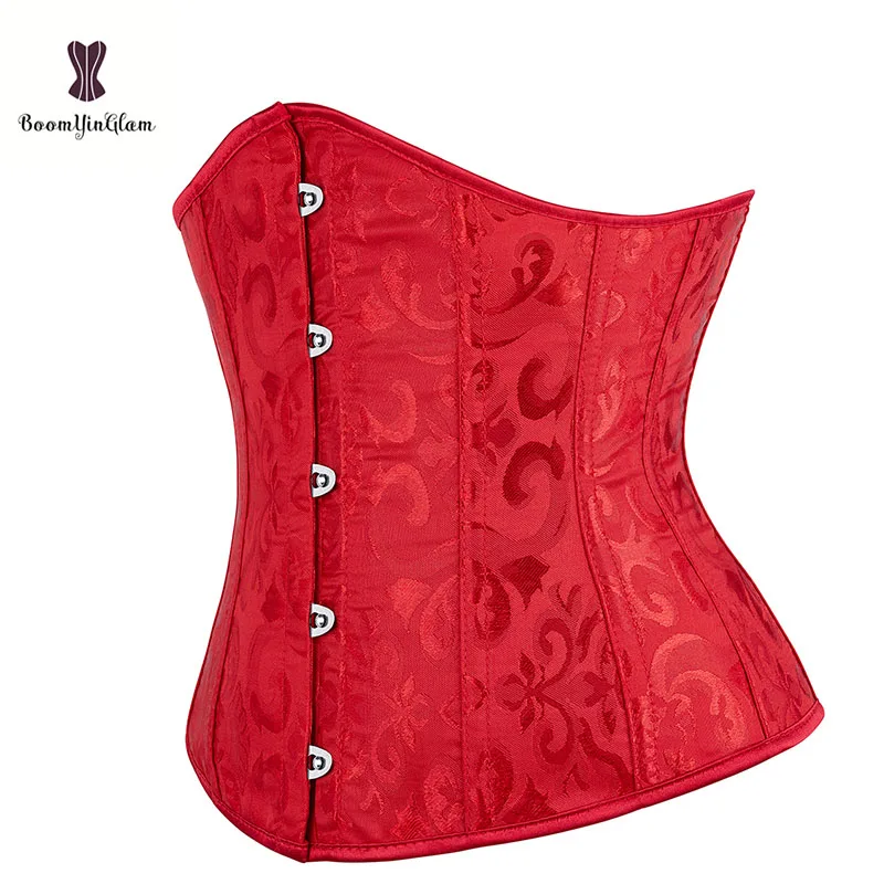 High Quality Women Sexy Slimming Waist Cincher Red Mini Cupless Vintage Costume Underbust Corset XS-6XL Size 2833