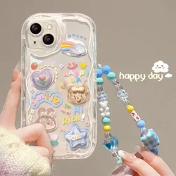 3D Korean Bear Hang Phone Case for Samsung A72 (NYTSL23GZ40-SQ4N17)