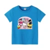 MINISO New Cotton Girls T-Shirts Cartoon Anime Hello Kitty& Friend Print Fashion Streetwear  T Shirt Kids T Shirts Tops Clothing 6