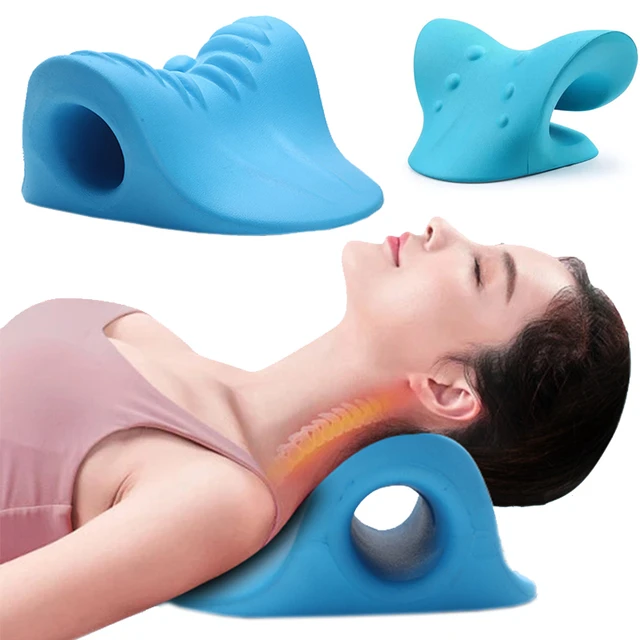 Neck Tension Reliever Neck Shoulder Stretcher Neck Massage Pillow Cervical  Spine Traction Pillow Occipital Release Tool Fitness - AliExpress