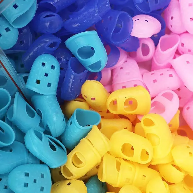 Silicone Guitar Finger Protectors - Non-Slip Practice Gloves for Beginners, Pain Relief for Strumming & Fretting (5-Pack)