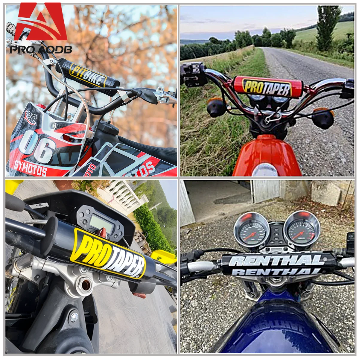 Motorcycle Handlebar Pad Pit Bike Handlebars Moped Crossbar Protection for ATV 200mm 7/8" Bar Dirt Bike Motocross Accessories