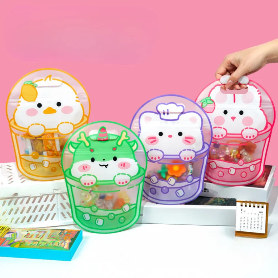 12 Stück niedliche Geschenktüten, Leckereienbeutel für Geburtstagsfeiern und zum Verpacken von Süßigkeiten/Keksen/Schmuck