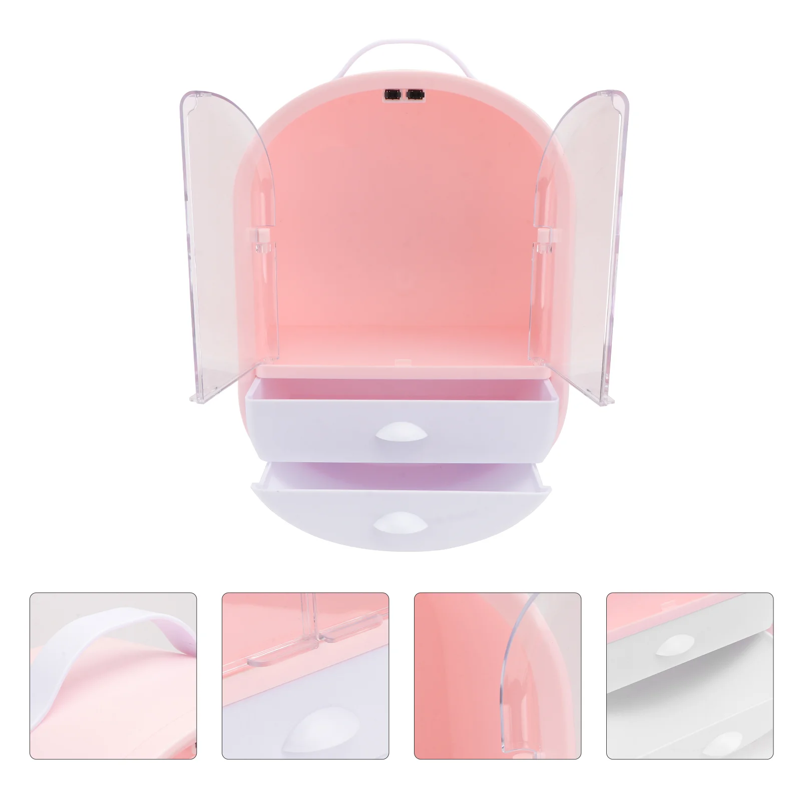 

Organizer Storage Box Plastic Go Containers Display Case PC Cosmetics Shelf