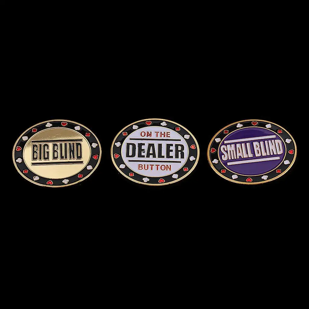 Rivenditore Placcato Oro Casino Chip Moneta Commemorativa Poker Token Challenge Blind Poker Chips Set Poker Card Guard Monete Souvenir