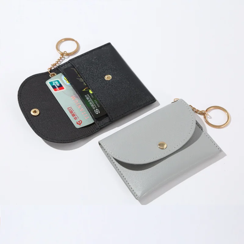 New Envelope Cardholder Women Wallet Minimalist Fashion Pure Color Zip Purse