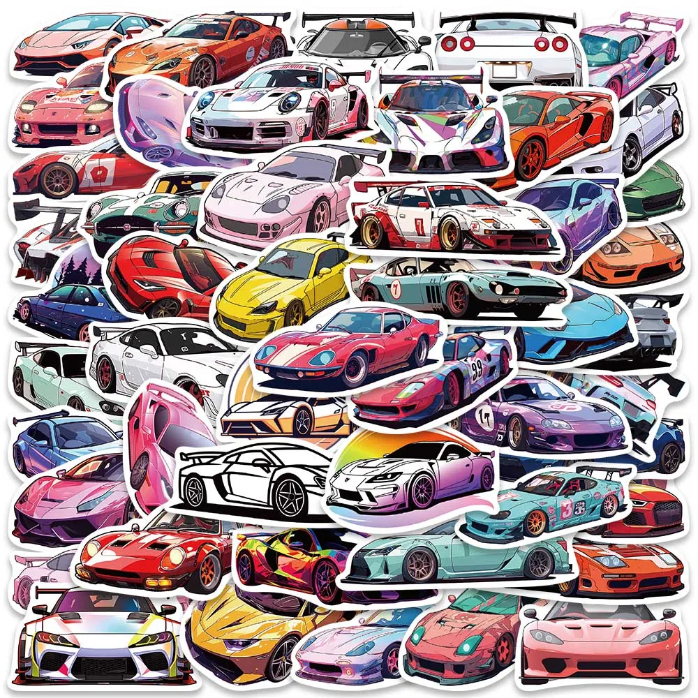 200/50pcs JDM 개조 레이싱 자동차 스티커 노트북 수하물 기타 스케이트 보드 전화 자전거 스티커에 대 한 패션 재미 있은 멋진 전사 술
