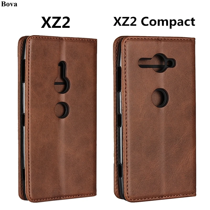 가죽 케이스 Xperia XZ3 XZ2 컴팩트 플립 케이스 카드 홀더 홀스터 자기 매력 커버 지갑 케이스