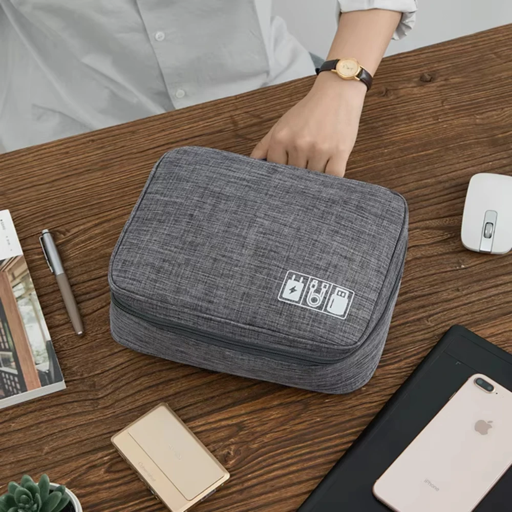 NNBILI Cable Storage Bag Waterproof Digital Electronic Organizer Portable USB Data Line Charger Storage Bag Travel Organizer cable organizer storage bag cable storage bag storage bags