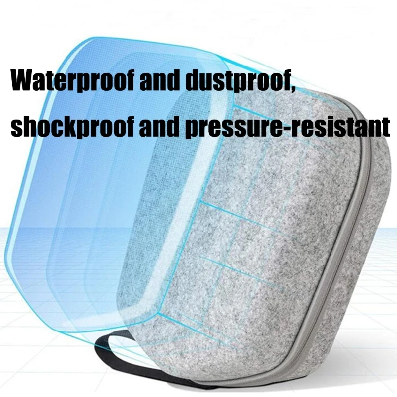 【High-quality】 Hard Carrying Bag For VR Glasses Shockproof Design Portable Handle Storage.
